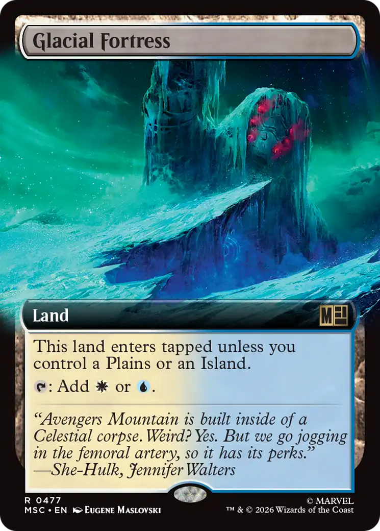 Glacial Fortress (Extended Art) [Marvel Super Heroes Commander] | Exor Games Bridgewater
