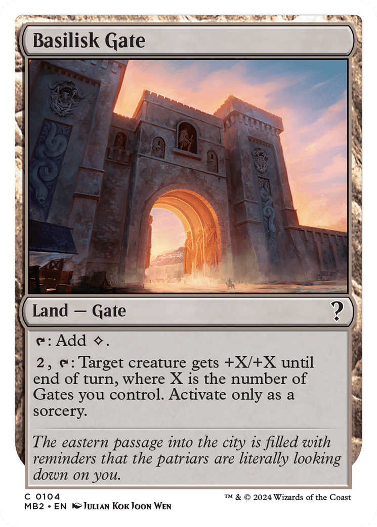 Basilisk Gate (White Border) [Mystery Booster 2] | Exor Games Bridgewater