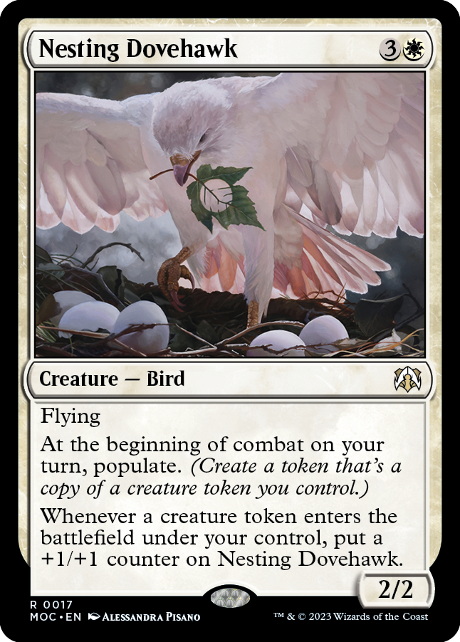 Nesting Dovehawk [March of the Machine Commander] | Exor Games Bridgewater