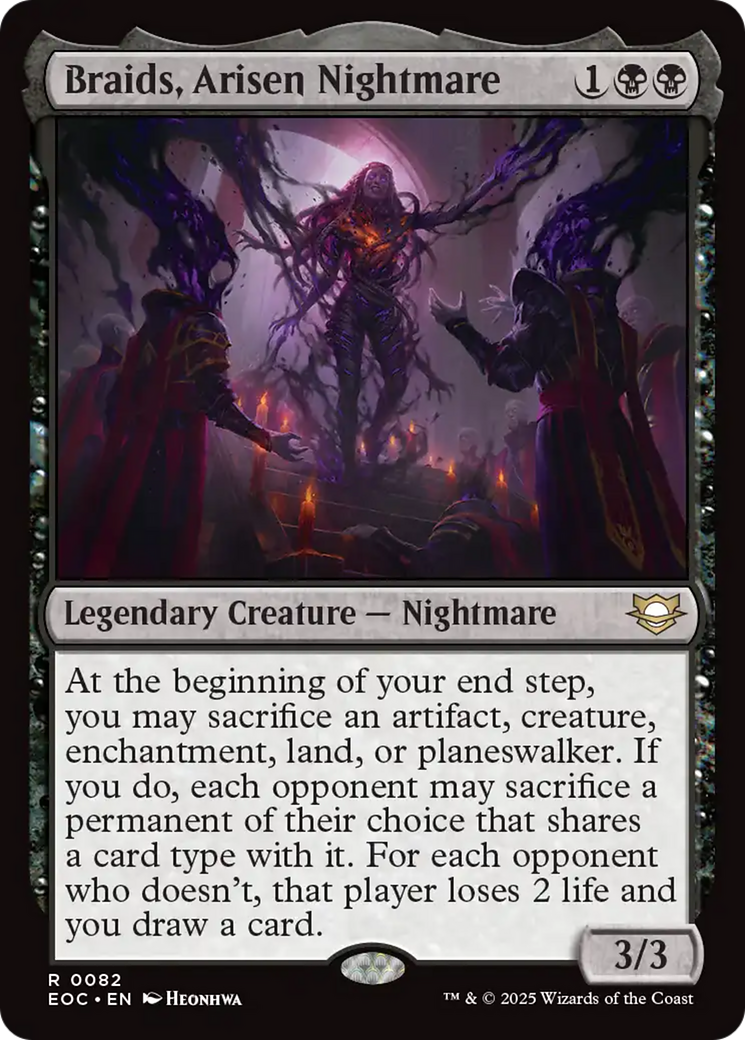 Braids, Arisen Nightmare [Edge of Eternities Commander] | Exor Games Bridgewater
