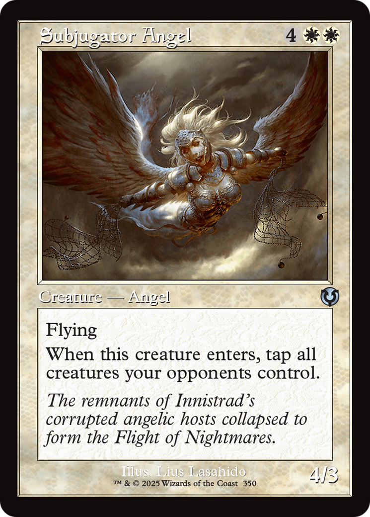 Subjugator Angel (Retro Frame) [Innistrad Remastered] | Exor Games Bridgewater