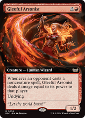 Gleeful Arsonist (Extended Art) [Duskmourn: House of Horror Commander] | Exor Games Bridgewater