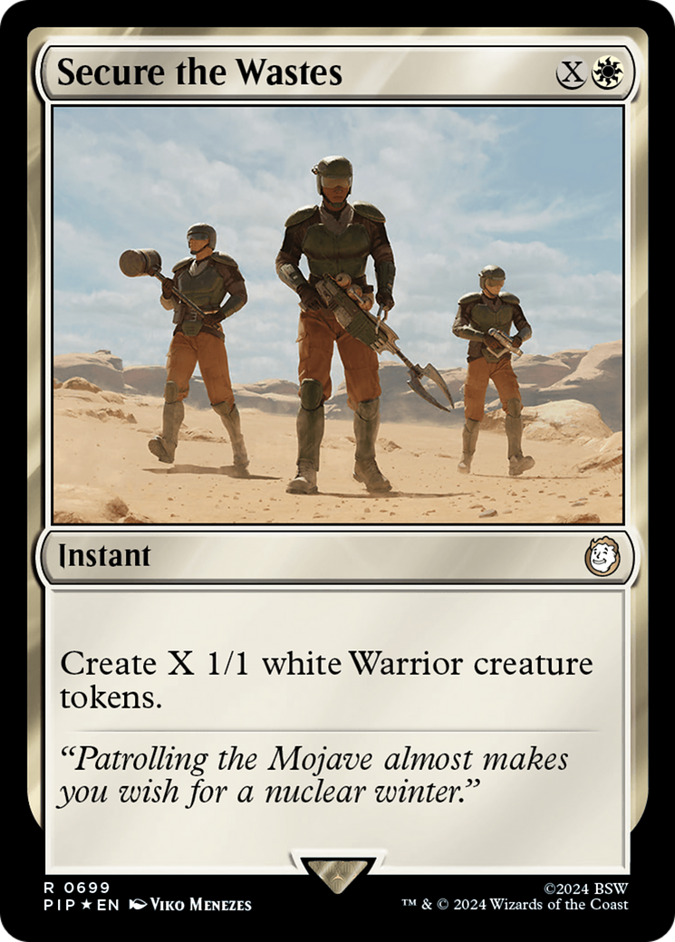 Secure the Wastes (Surge Foil) [Fallout] | Exor Games Bridgewater