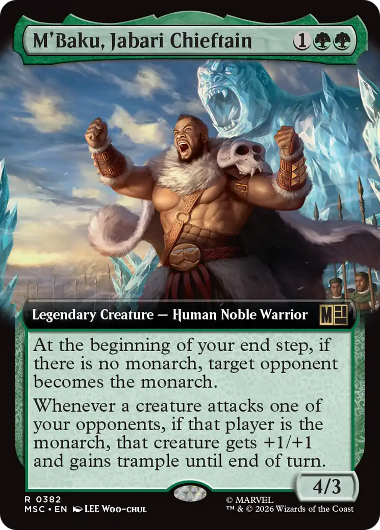 M'Baku, Jabari Chieftain (Extended Art) [Marvel Super Heroes Commander] | Exor Games Bridgewater