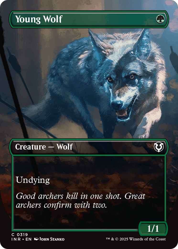 Young Wolf (Borderless) [Innistrad Remastered] | Exor Games Bridgewater