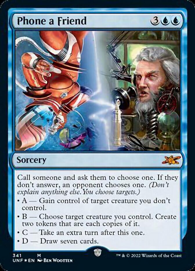 Phone a Friend (Galaxy Foil) [Unfinity] | Exor Games Bridgewater