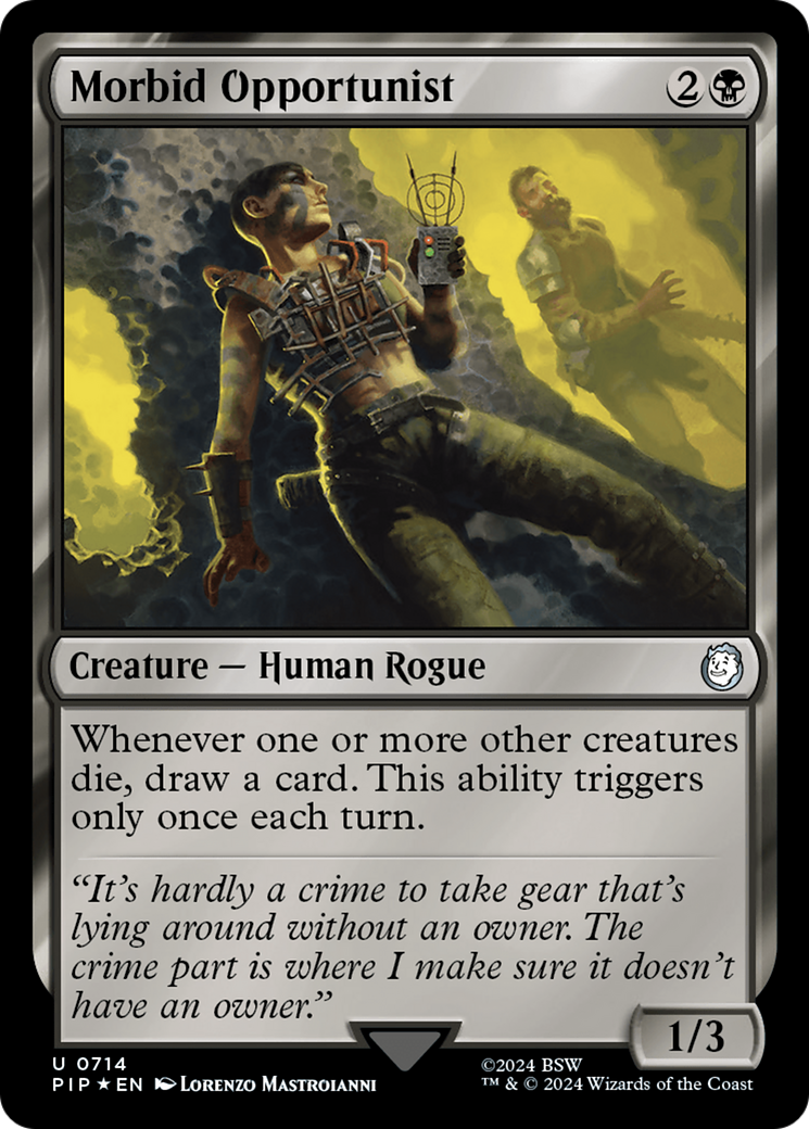 Morbid Opportunist (Surge Foil) [Fallout] | Exor Games Bridgewater