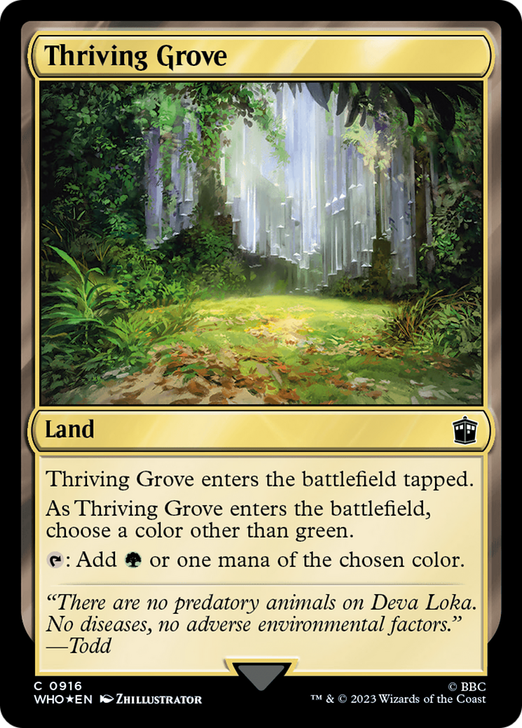 Thriving Grove (Surge Foil) [Doctor Who] | Exor Games Bridgewater