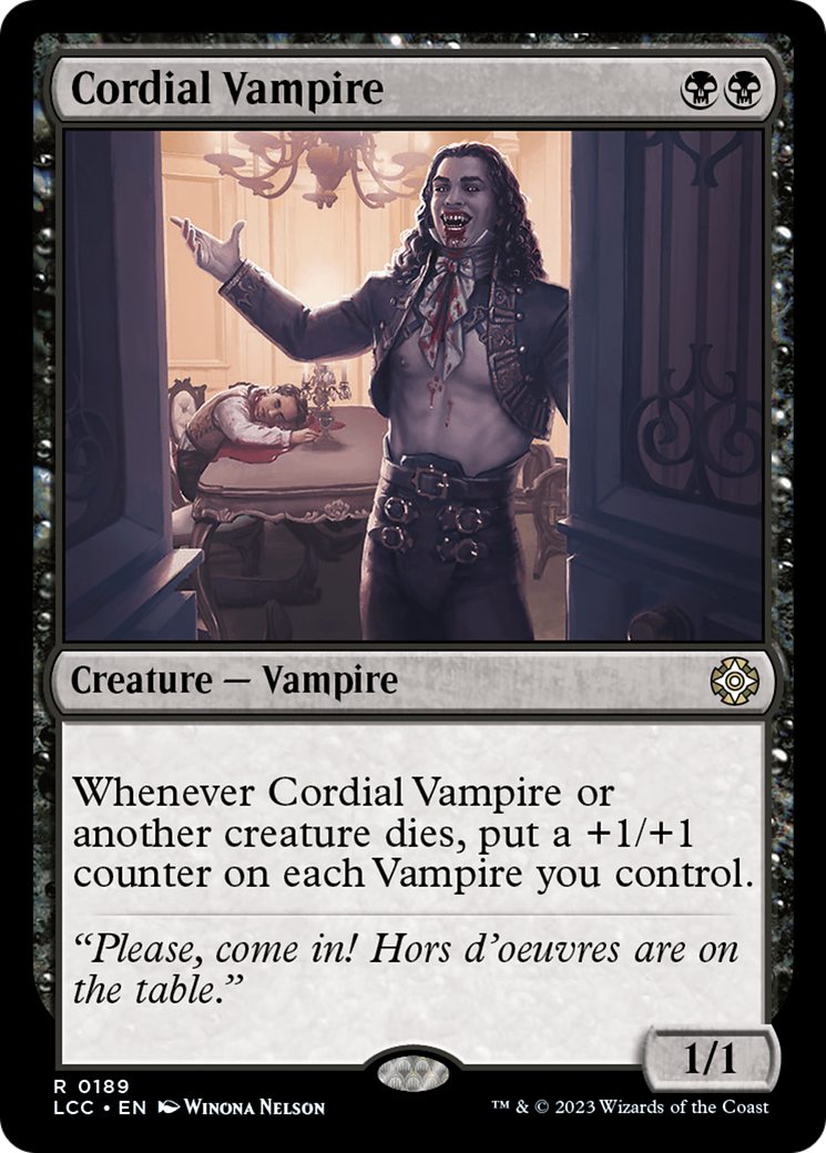 Cordial Vampire [The Lost Caverns of Ixalan Commander] | Exor Games Bridgewater