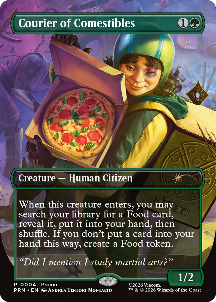 Courier of Comestibles (Borderless) [Wizards Play Network 2026] | Exor Games Bridgewater