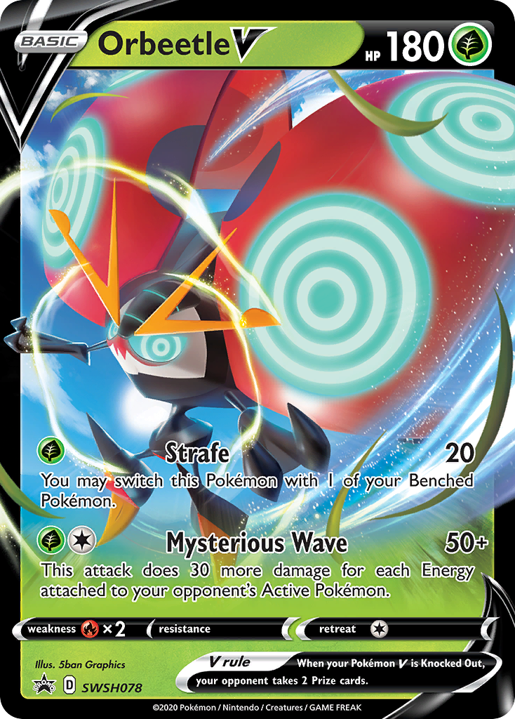 Orbeetle V (SWSH078) (Jumbo Card) [Sword & Shield: Black Star Promos] | Exor Games Bridgewater