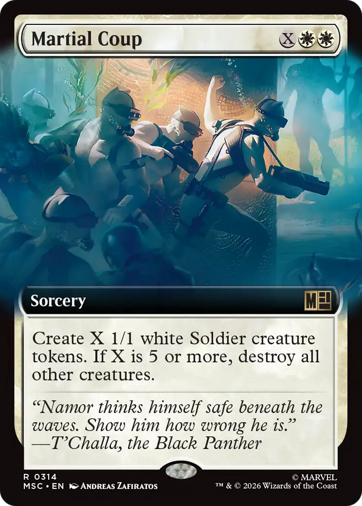 Martial Coup (Extended Art) [Marvel Super Heroes Commander] | Exor Games Bridgewater