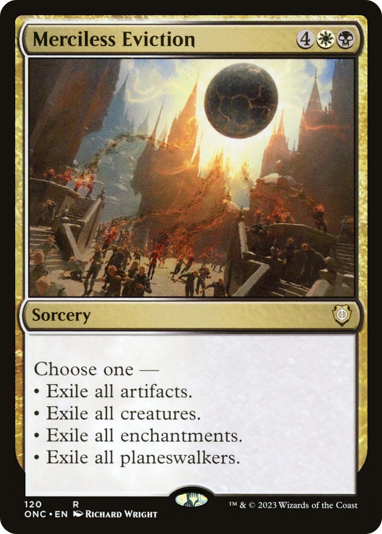 Merciless Eviction [Phyrexia: All Will Be One Commander] | Exor Games Bridgewater