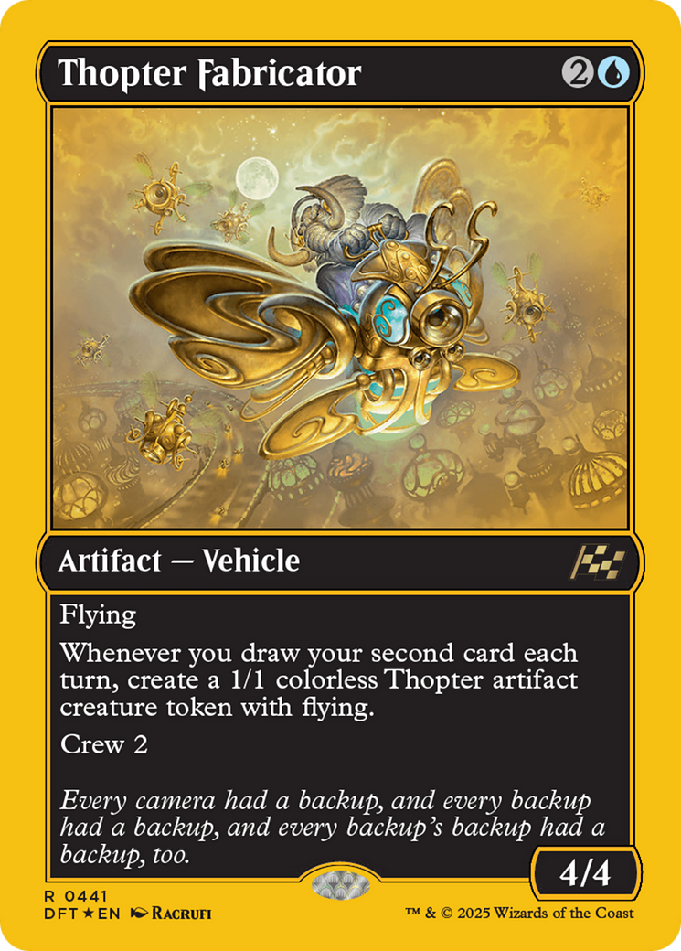 Thopter Fabricator (First-Place Foil) [Aetherdrift] | Exor Games Bridgewater