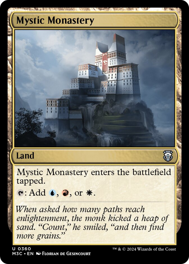 Mystic Monastery (Ripple Foil) [Modern Horizons 3 Commander] | Exor Games Bridgewater