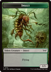 Insect (0013) // Manifest Double-Sided Token [Duskmourn: House of Horror Tokens] | Exor Games Bridgewater