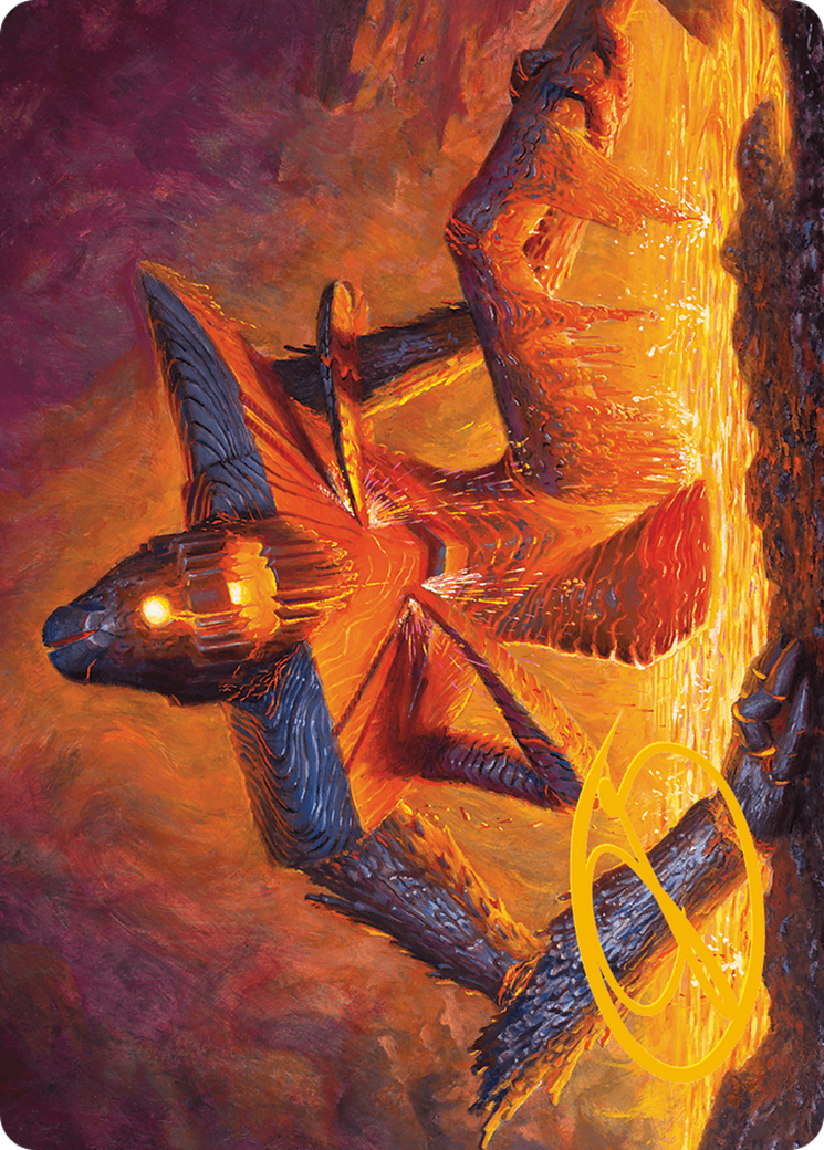 Molten Gatekeeper Art Card (Gold-Stamped Signature) [Modern Horizons 3 Art Series] | Exor Games Bridgewater