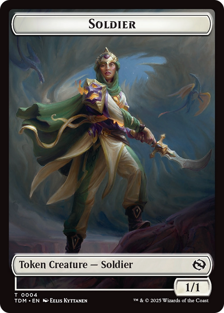 Soldier (0004) // Soldier (0005) Double-Sided Token [Tarkir: Dragonstorm Tokens] | Exor Games Bridgewater
