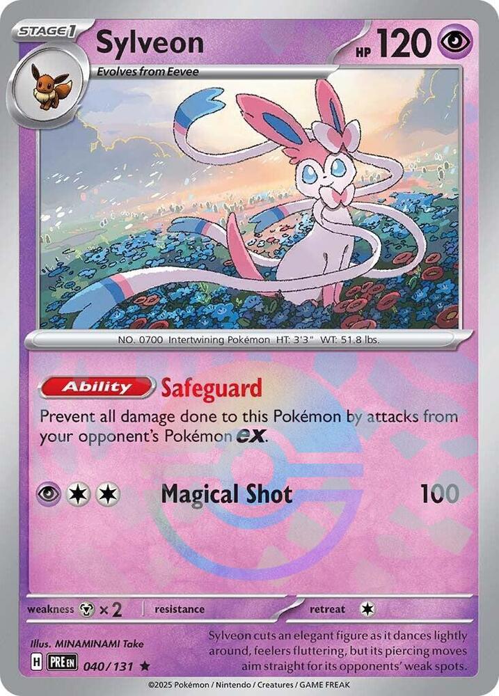 Sylveon (040/131) (Poke Ball Pattern) [Scarlet & Violet: Prismatic Evolutions] | Exor Games Bridgewater