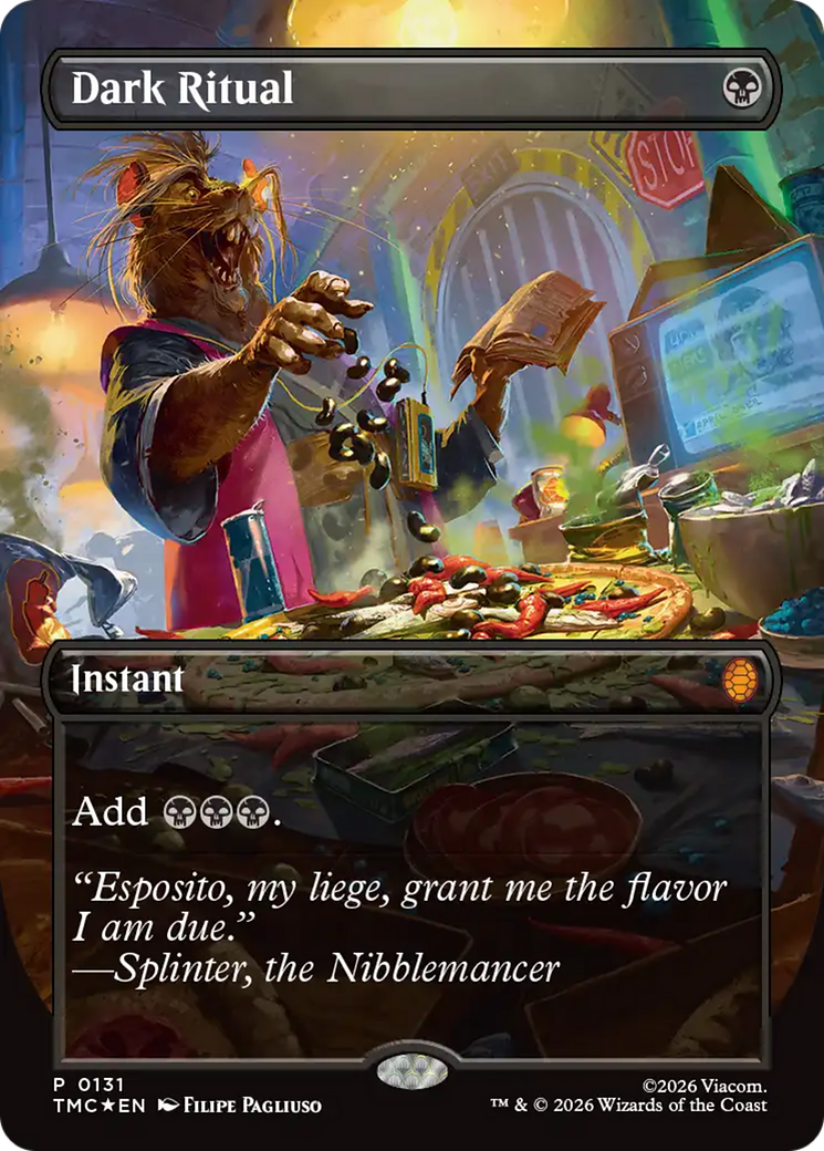 Dark Ritual (Borderless) [Teenage Mutant Ninja Turtles Commander] | Exor Games Bridgewater