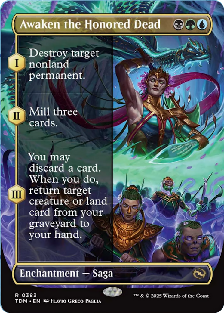 Awaken the Honored Dead (Borderless) [Tarkir: Dragonstorm] | Exor Games Bridgewater