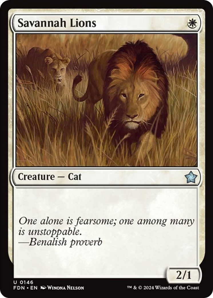 Savannah Lions [Foundations] | Exor Games Bridgewater