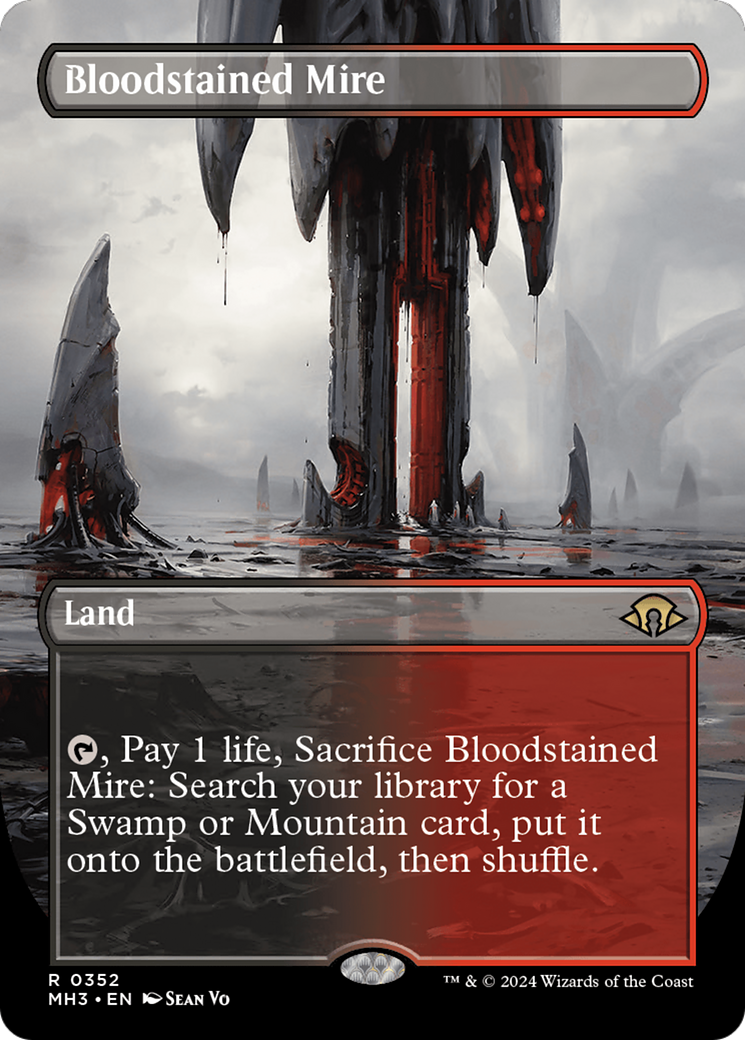 Bloodstained Mire (Borderless) [Modern Horizons 3] | Exor Games Bridgewater