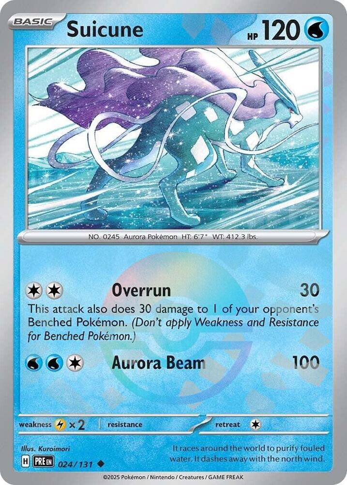 Suicune (024/131) (Poke Ball Pattern) [Scarlet & Violet: Prismatic Evolutions] | Exor Games Bridgewater