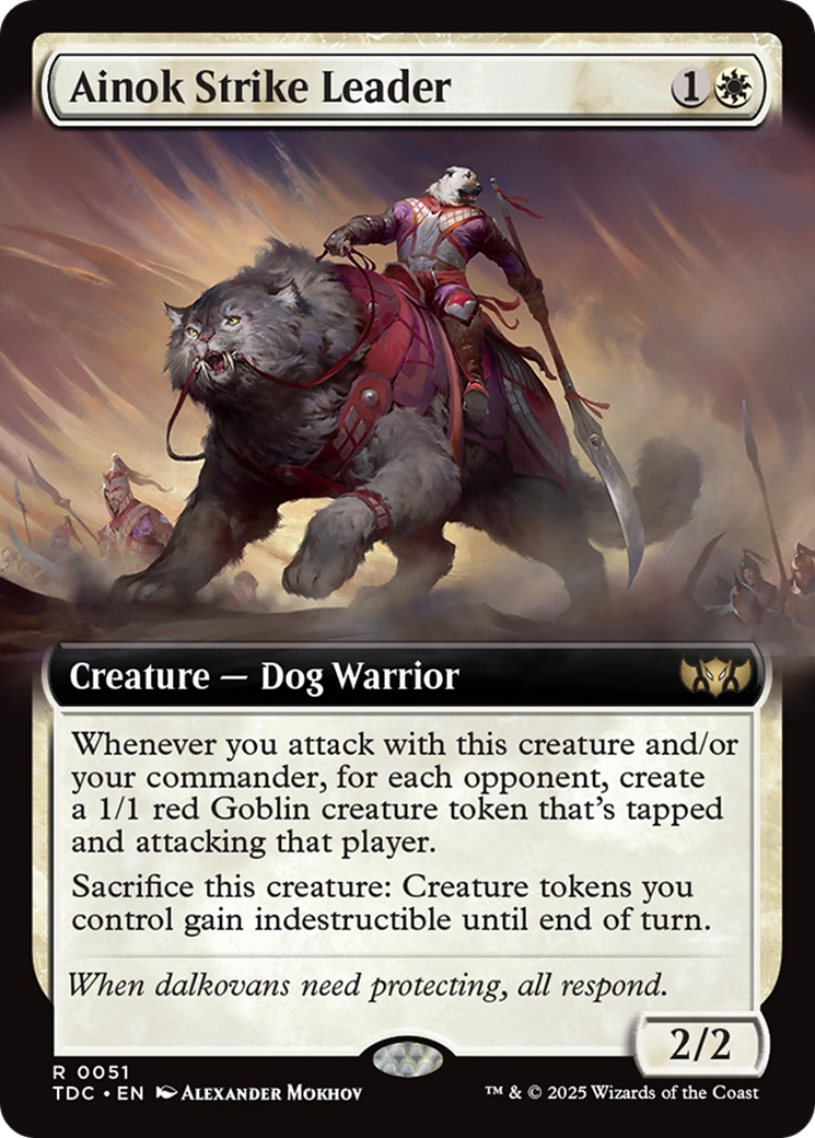 Ainok Strike Leader (Extended Art) [Tarkir: Dragonstorm Commander] | Exor Games Bridgewater