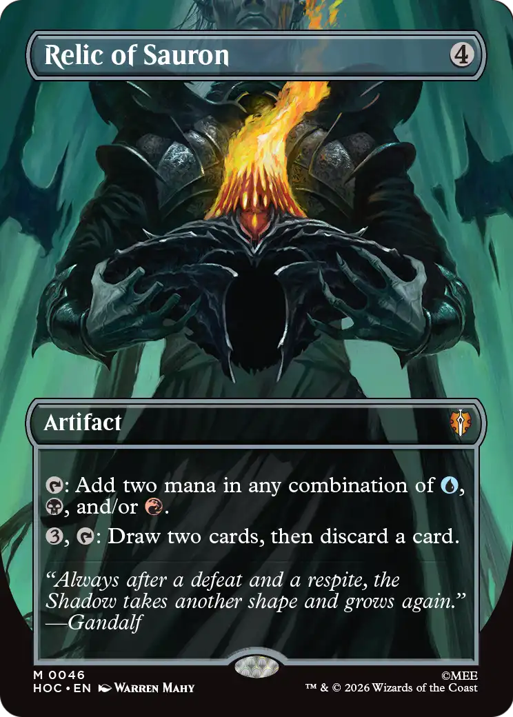Relic of Sauron (Borderless) [The Hobbit: Eternal-Legal] | Exor Games Bridgewater