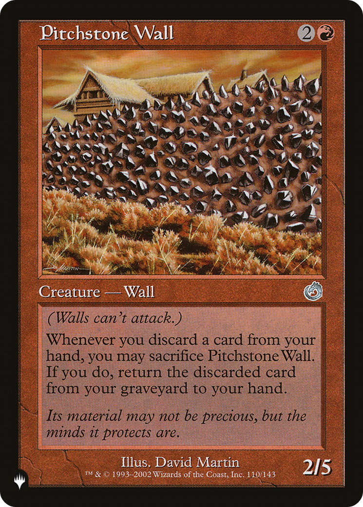 Pitchstone Wall [The List Reprints] | Exor Games Bridgewater