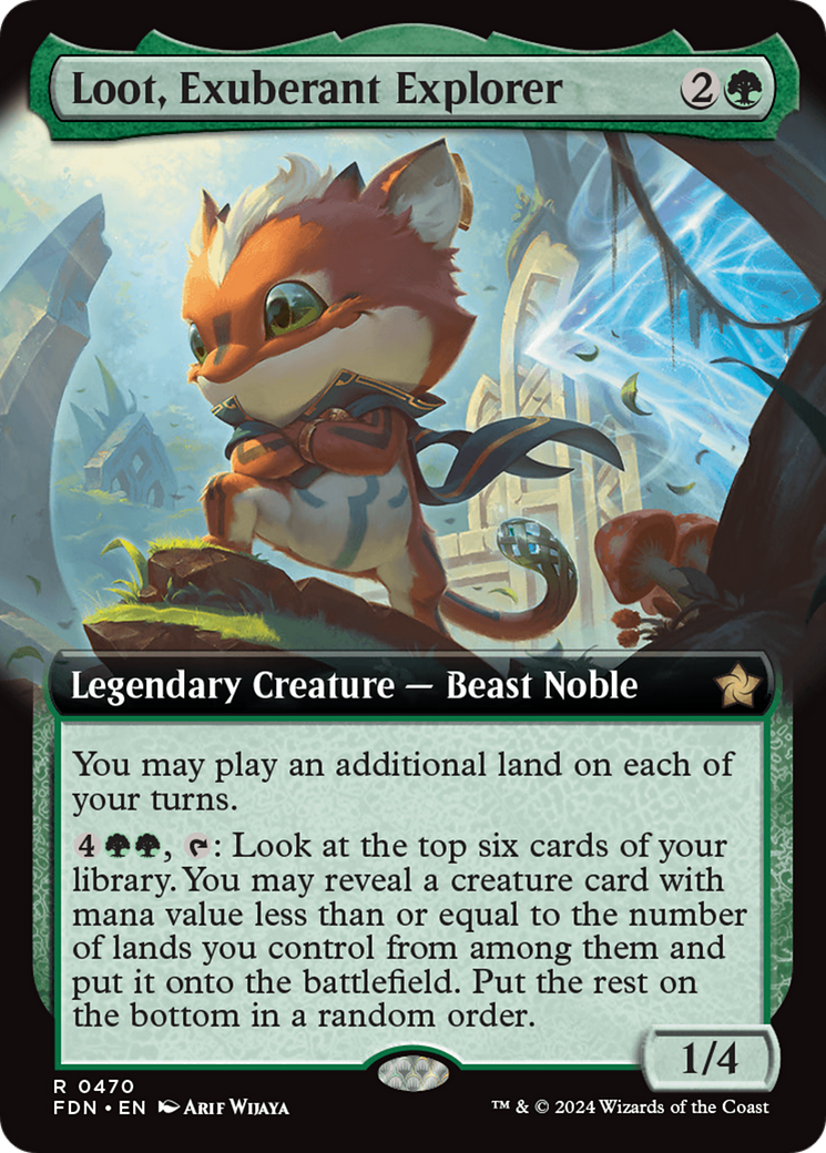 Loot, Exuberant Explorer (Extended Art) [Foundations] | Exor Games Bridgewater