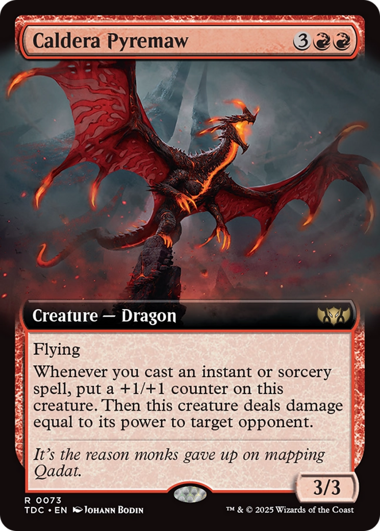 Caldera Pyremaw (Extended Art) [Tarkir: Dragonstorm Commander] | Exor Games Bridgewater