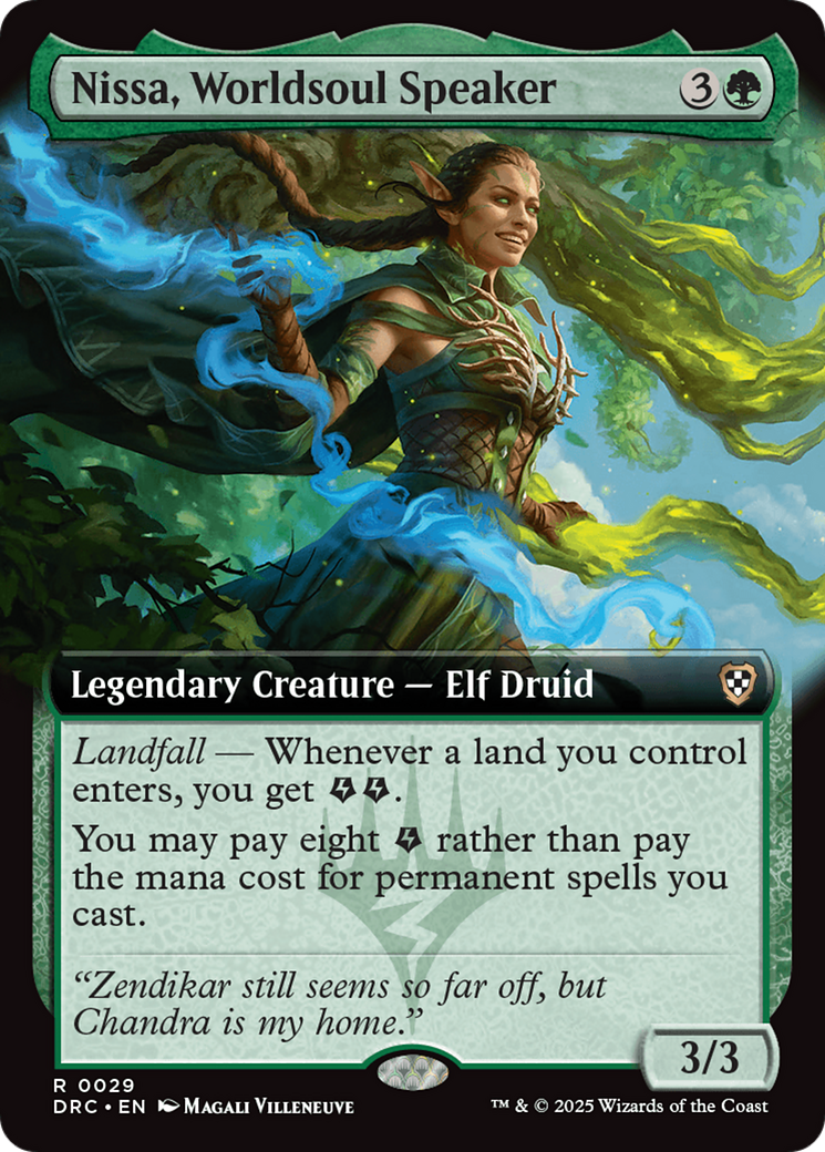 Nissa, Worldsoul Speaker (Extended Art) [Aetherdrift Commander] | Exor Games Bridgewater
