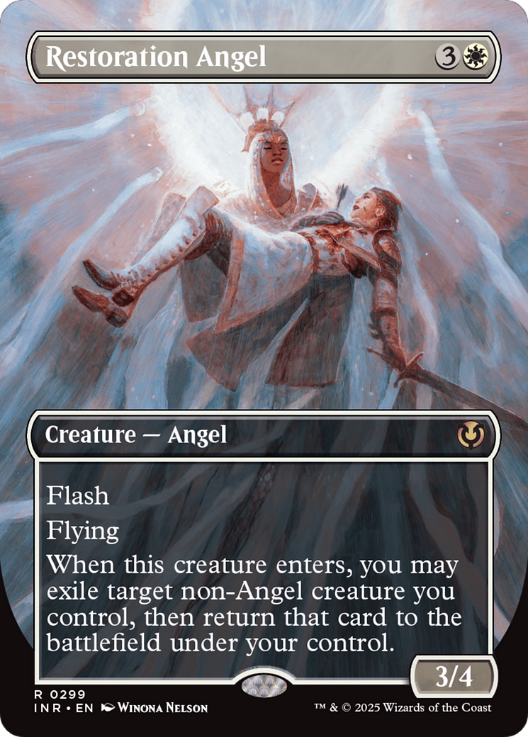 Restoration Angel (Borderless) [Innistrad Remastered] | Exor Games Bridgewater