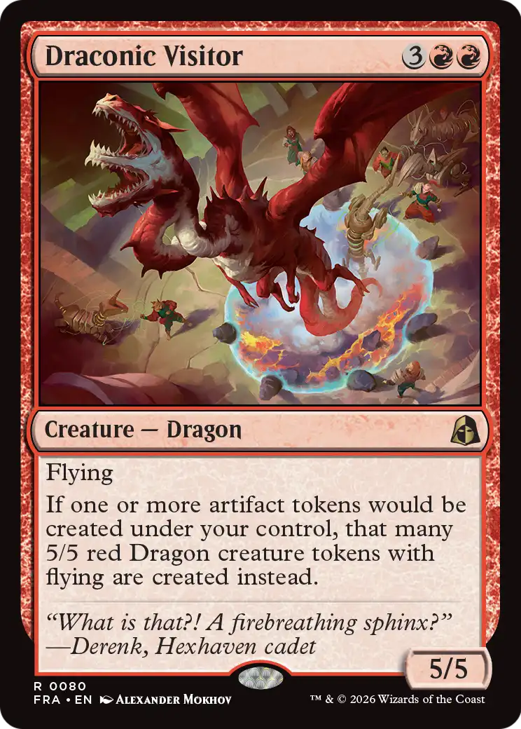 Draconic Visitor [Reality Fracture] | Exor Games Bridgewater