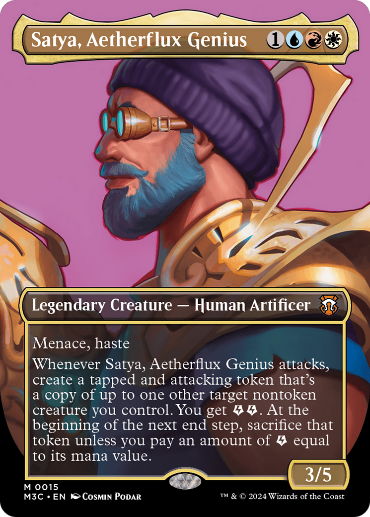 Satya, Aetherflux Genius (Borderless) [Modern Horizons 3 Commander] | Exor Games Bridgewater