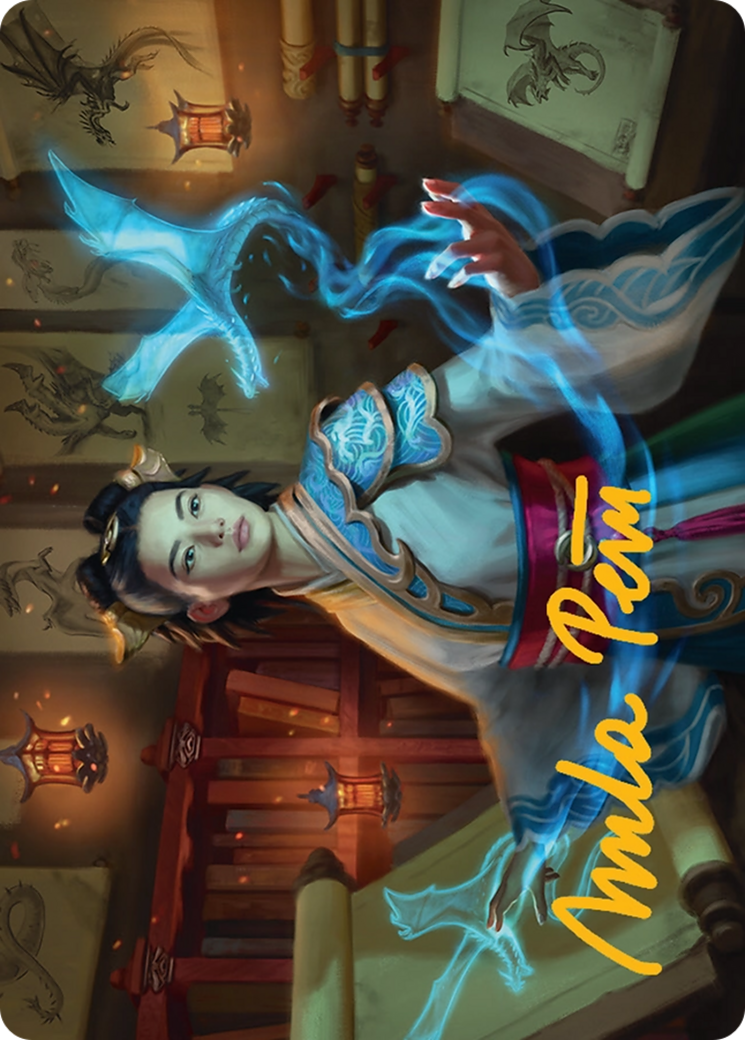 Dragonologist Art Card (6/54) [Tarkir: Dragonstorm Art Series] | Exor Games Bridgewater