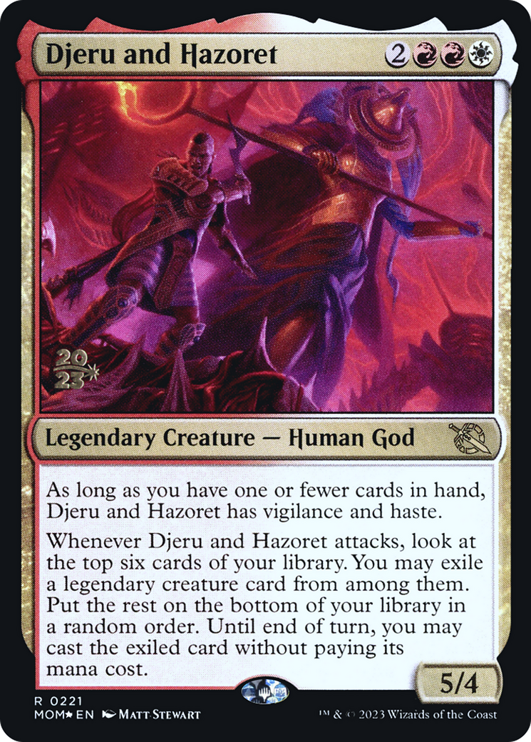 Djeru and Hazoret [March of the Machine Prerelease Promos] | Exor Games Bridgewater