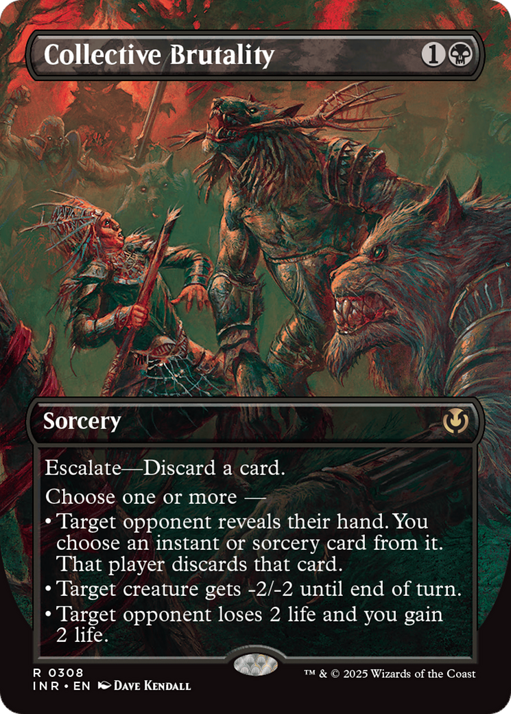 Collective Brutality (Borderless) [Innistrad Remastered] | Exor Games Bridgewater