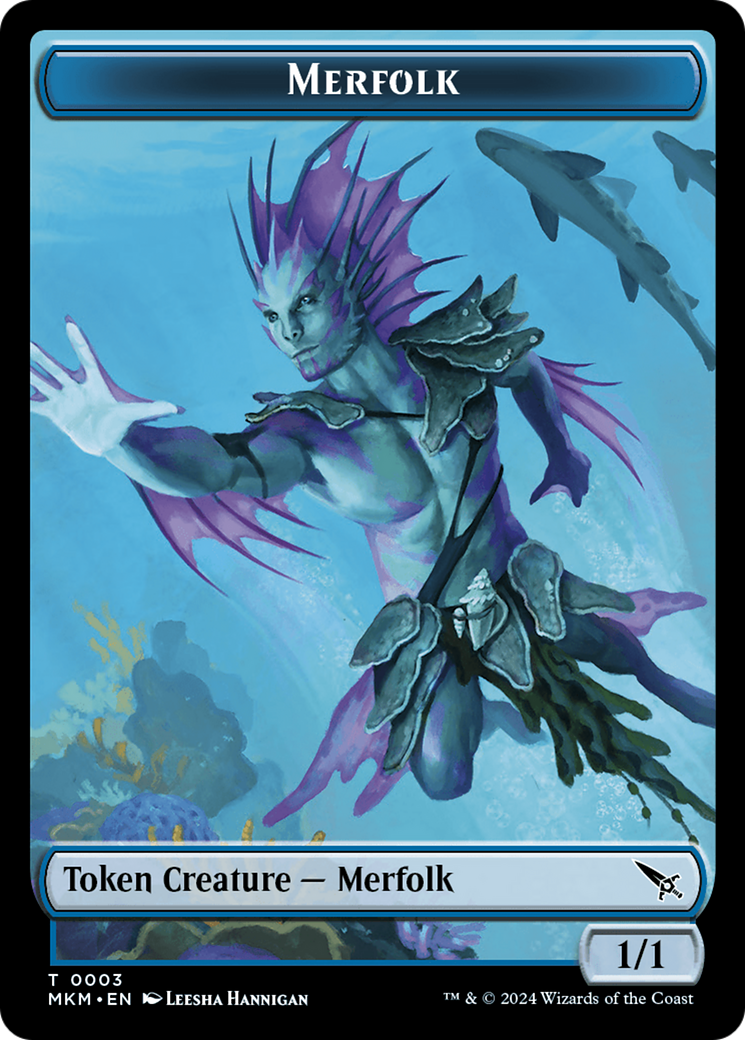 Thopter (0020) // Merfolk Double-Sided Token [Murders at Karlov Manor Tokens] | Exor Games Bridgewater