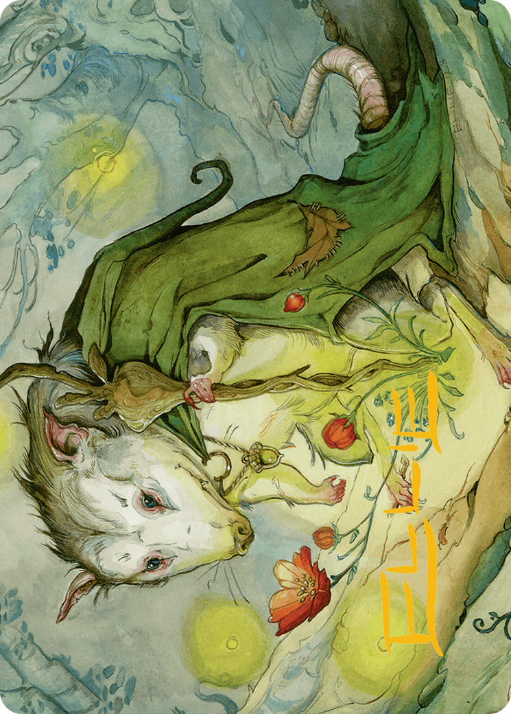 Tender Wildguide Art Card (Gold-Stamped Signature) [Bloomburrow Art Series] | Exor Games Bridgewater