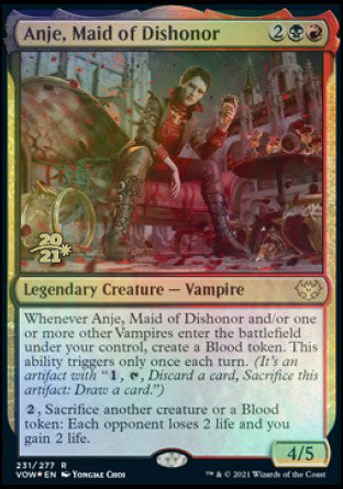 Anje, Maid of Dishonor [Innistrad: Crimson Vow Prerelease Promos] | Exor Games Bridgewater