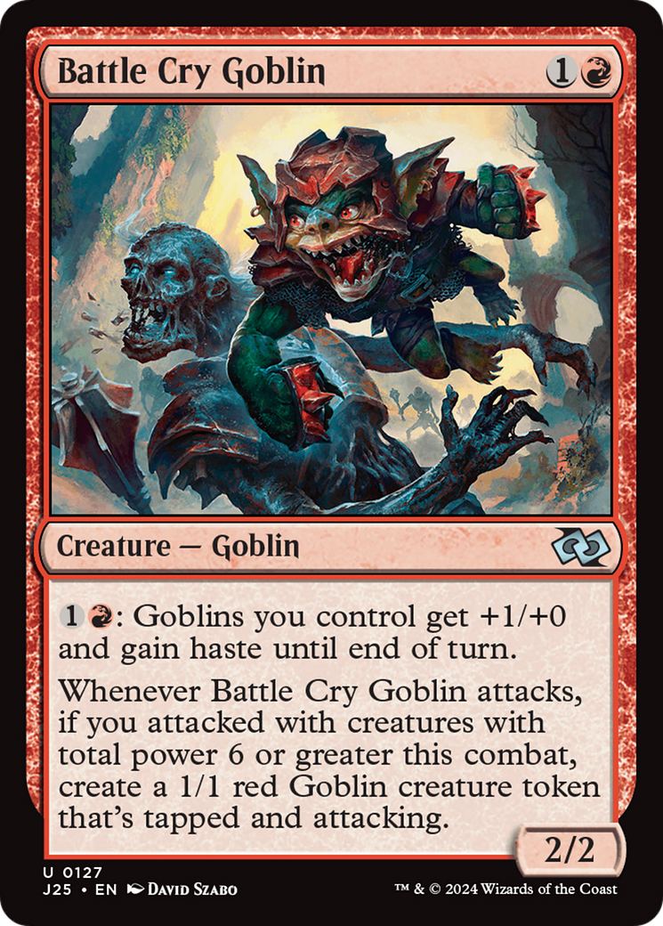 Battle Cry Goblin [Foundations Jumpstart] | Exor Games Bridgewater