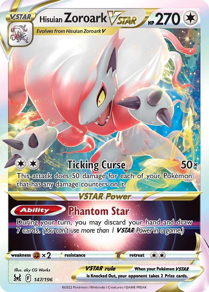 Hisuian Zoroark VSTAR (147/196) [Sword & Shield: Lost Origin] | Exor Games Bridgewater