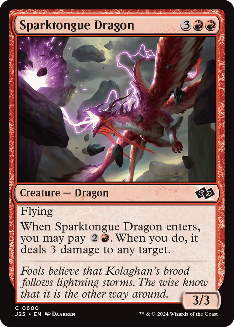 Sparktongue Dragon [Foundations Jumpstart] | Exor Games Bridgewater