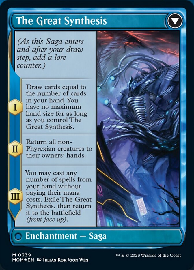 Jin-Gitaxias // The Great Synthesis (Borderless Alternate Art) [March of the Machine] | Exor Games Bridgewater