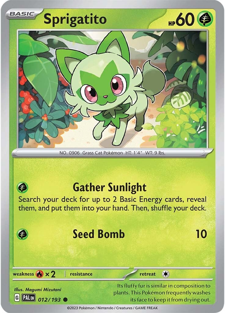 Sprigatito (012/193) [Scarlet & Violet: Paldea Evolved] | Exor Games Bridgewater