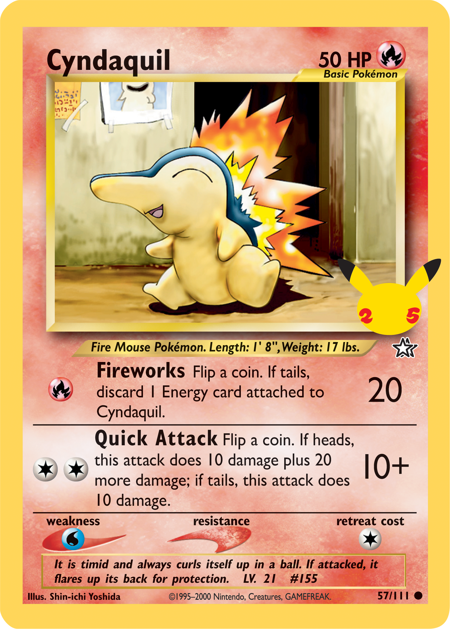 Cyndaquil (57/111) (Jumbo Card) [First Partner Pack] | Exor Games Bridgewater