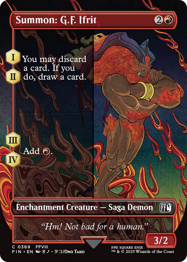 Summon: G.F. Ifrit (Borderless) [FINAL FANTASY] | Exor Games Bridgewater